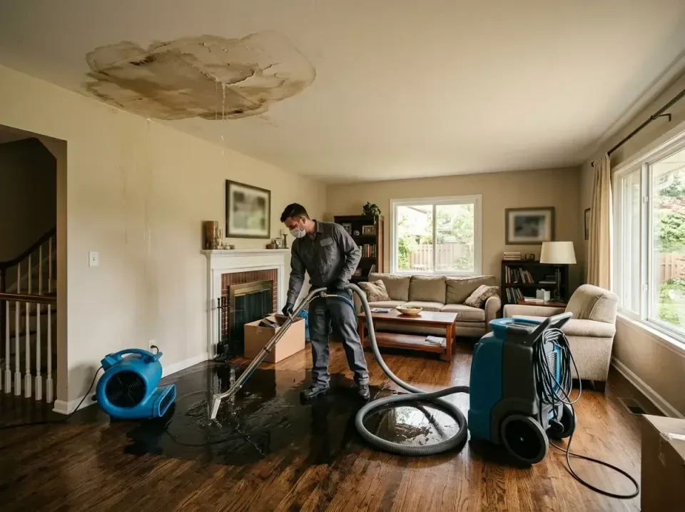 attic-pipe-burst-ceiling-drip-008 — frequently asked questions, Water Damage Restoration & Carpet Care in Centerville, IA